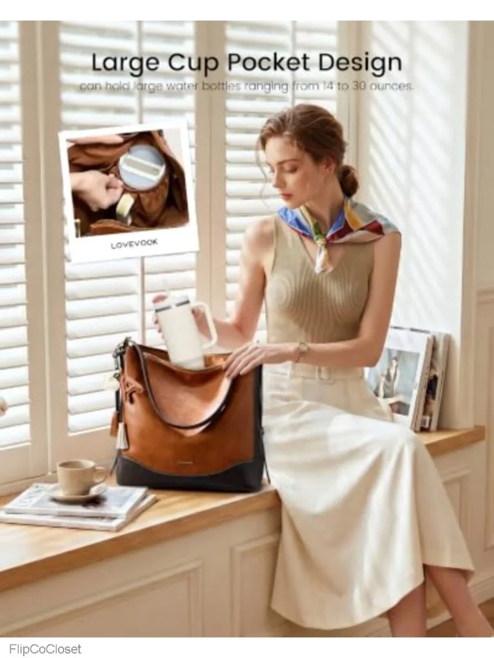 Hobo Bag for Women Faux Leather Crossbody Shoulder Handbag